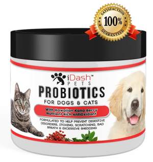 Probióticos de fórmula avanzada iDash Pets para gatos