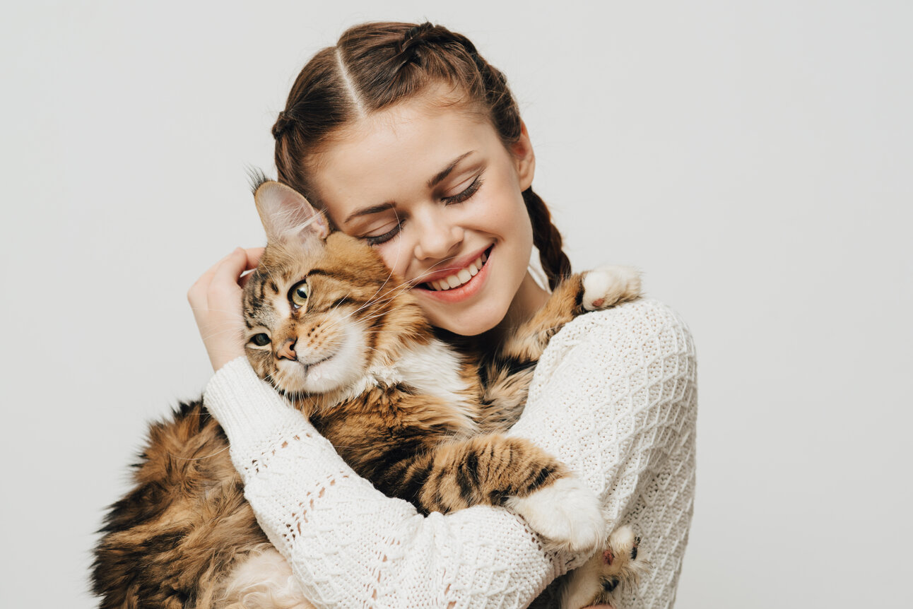 ¿A los gatos les gustan los abrazos?