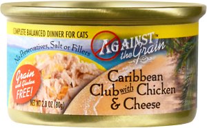 Contra el grano Caribbean Club con revisión de la cena de pollo y queso